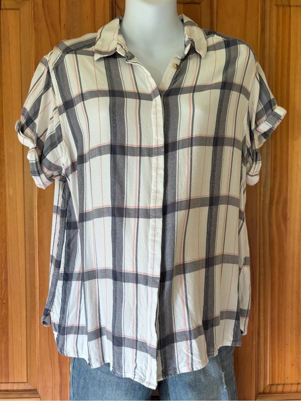 A Pea in the Pod maternity casual blouse